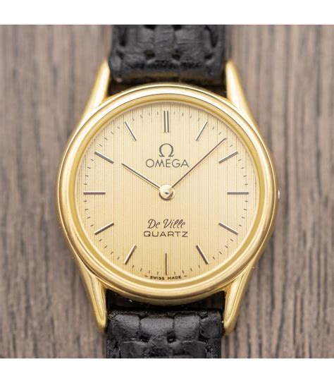 omega de ville gold womens watch|Omega De Ville quartz vintage.